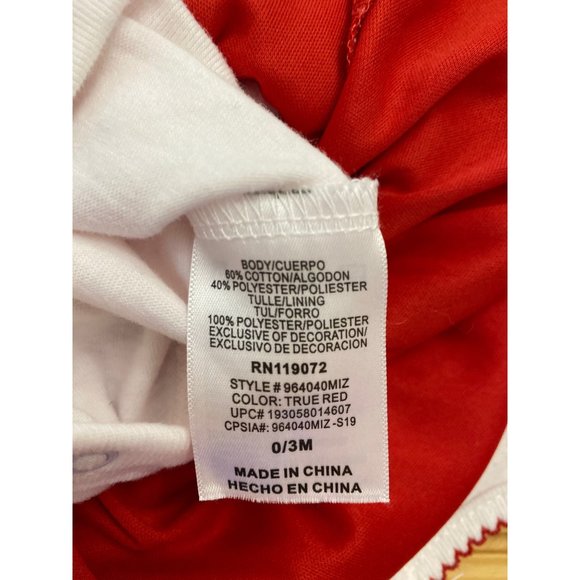 Disney Baby Minnie Mouse Red/White Dress, Size 0-3m, NWOT - Picture 8 of 9